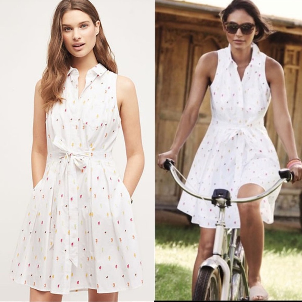 HD Anthropologie ice cream shirt dress.